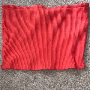 Coral urban outfitters bandeau top